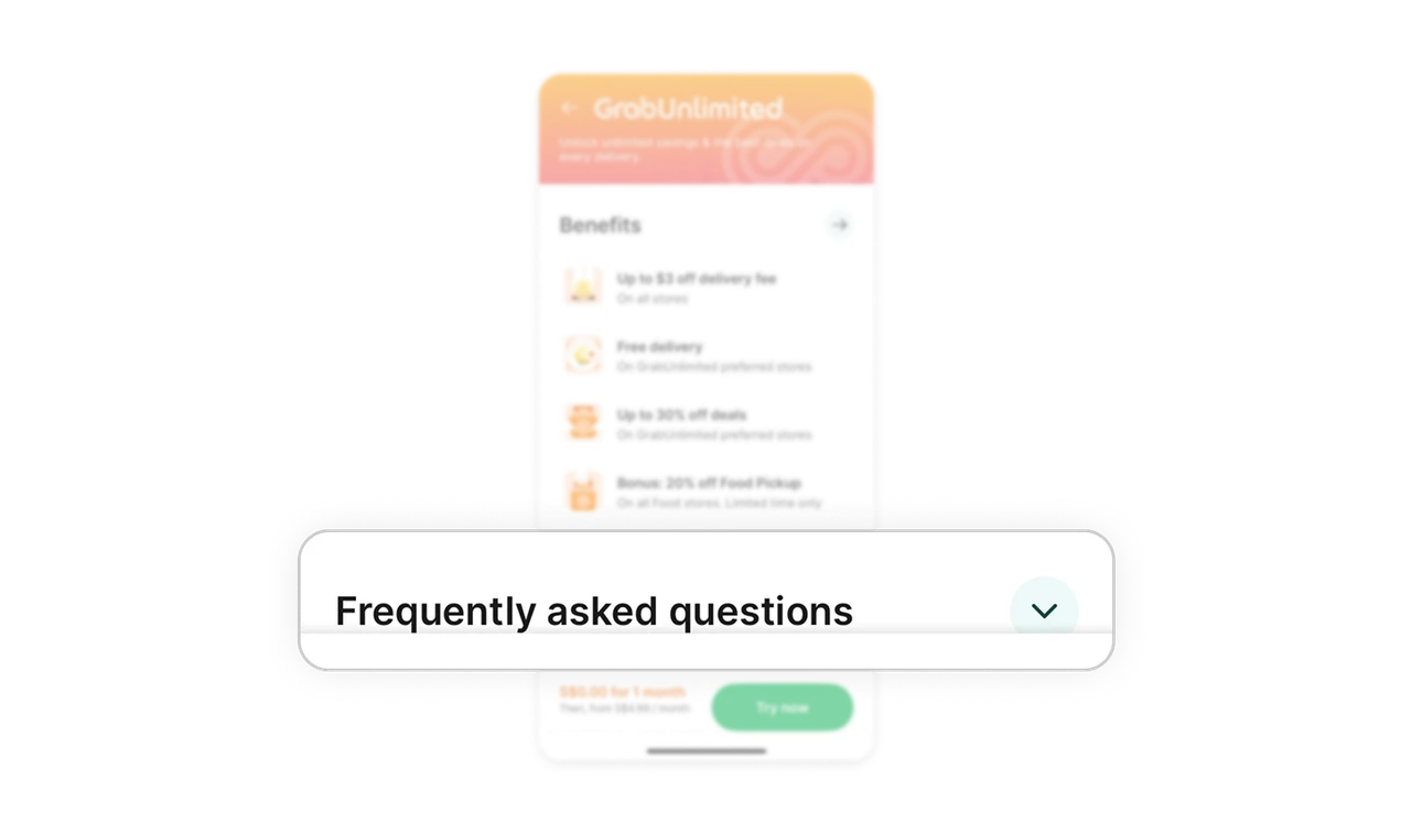 Inline reassurance with FAQ section
