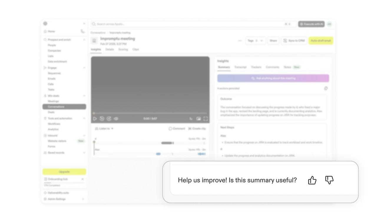 Thumbs feedback loop improves AI quality over time