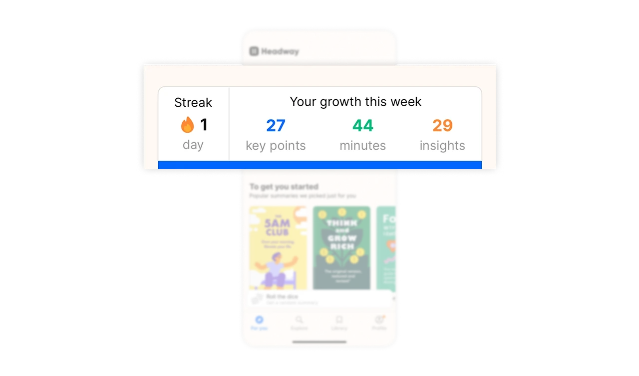 Gamified Progress Snapshot