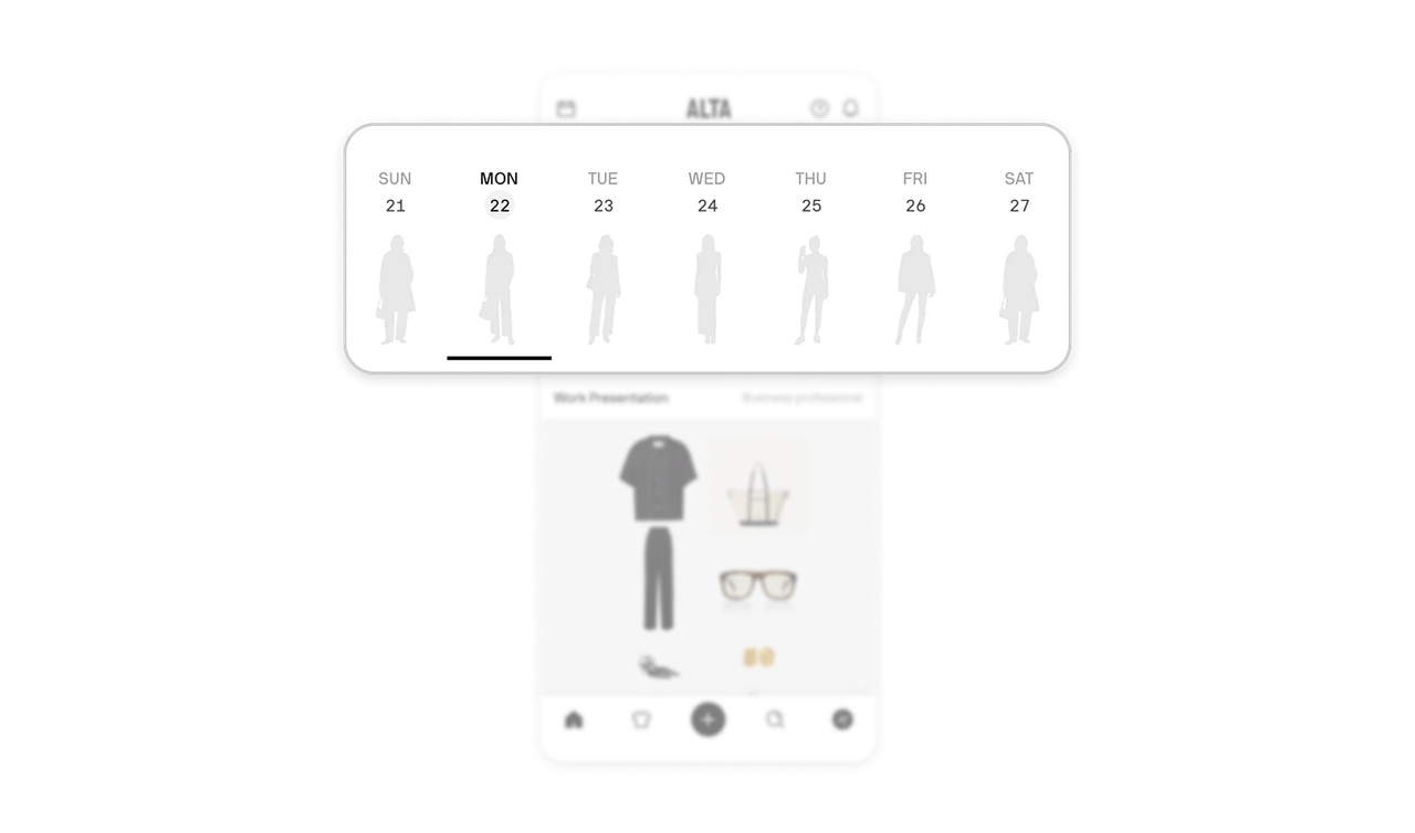 The week renders as dressed silhouettes, not dots