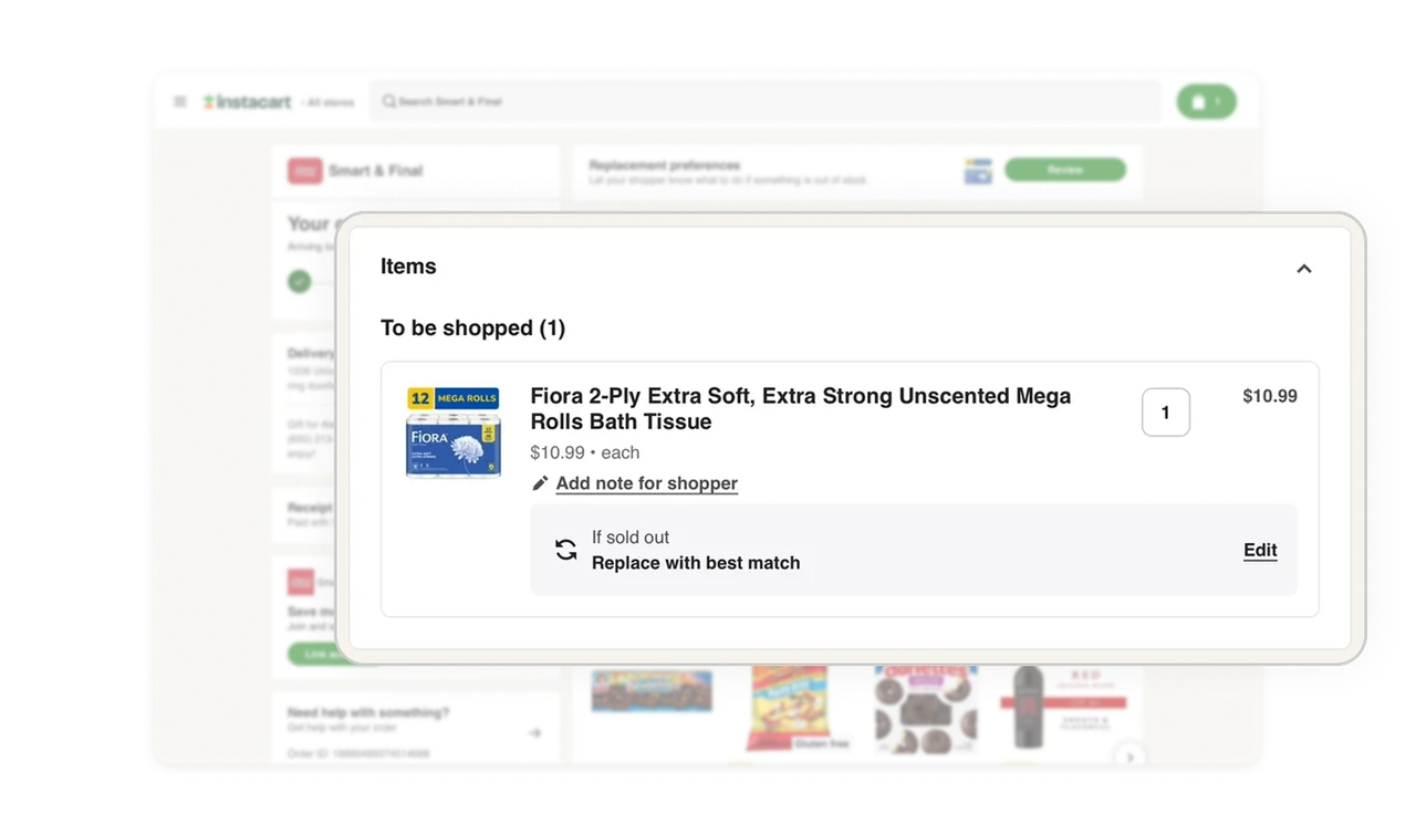 Item list balances reassurance with action