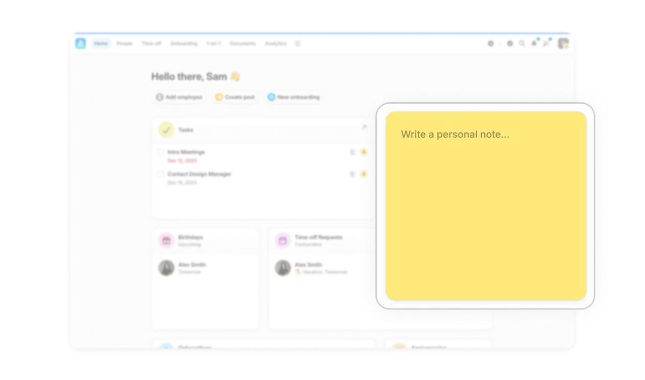 Built-in notes support fast thinking, not just record keeping