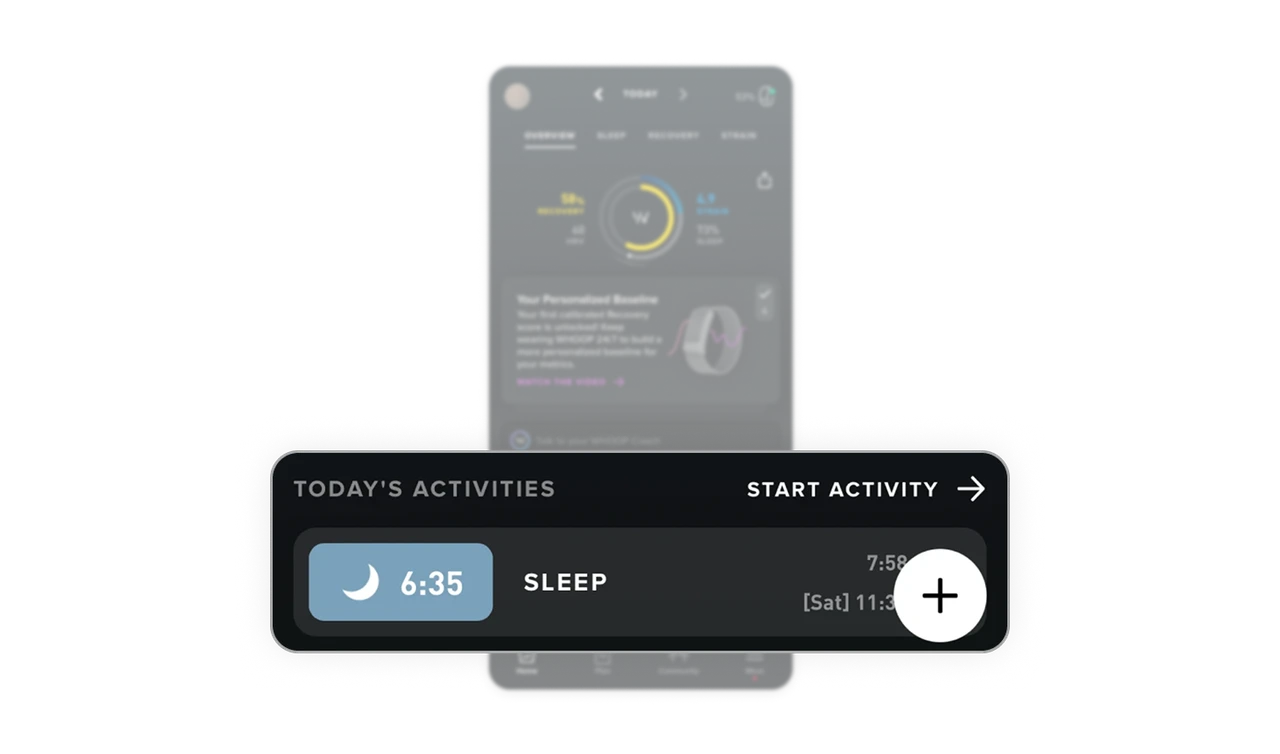 Bold duration tile anchors every activity card