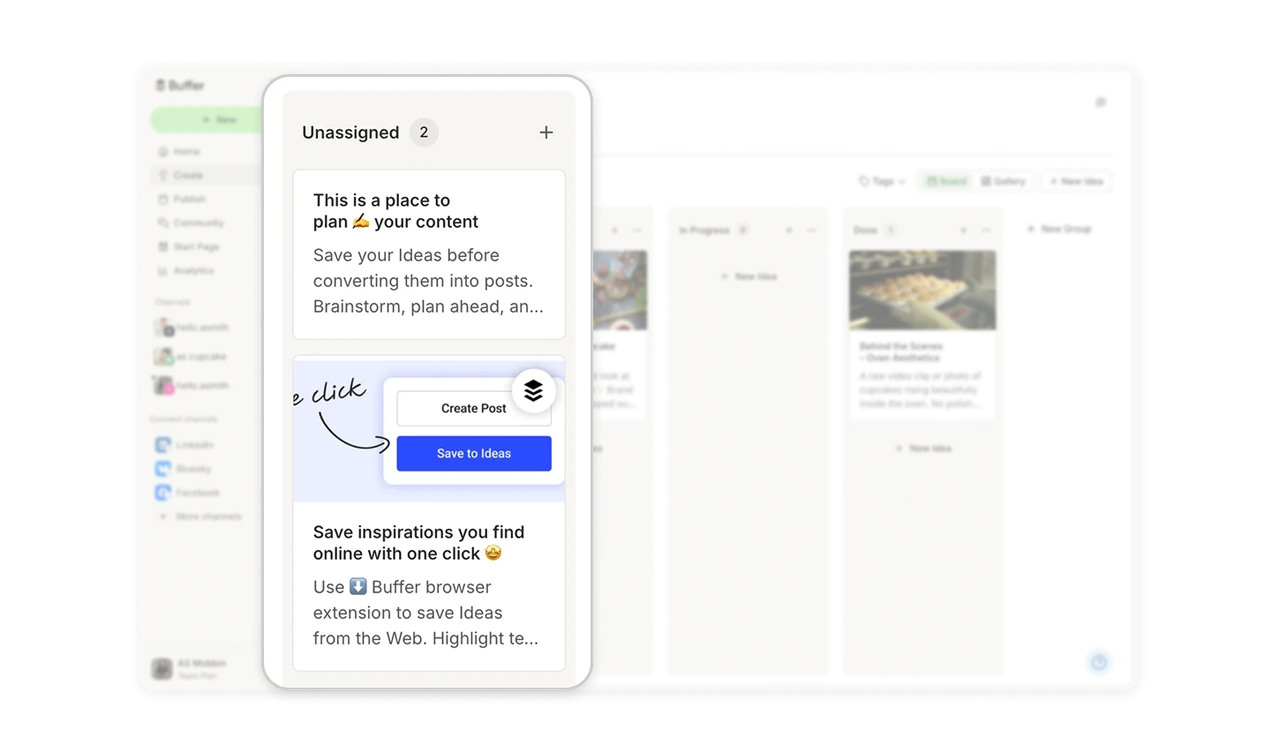 Onboarding lives as cards on the board itself