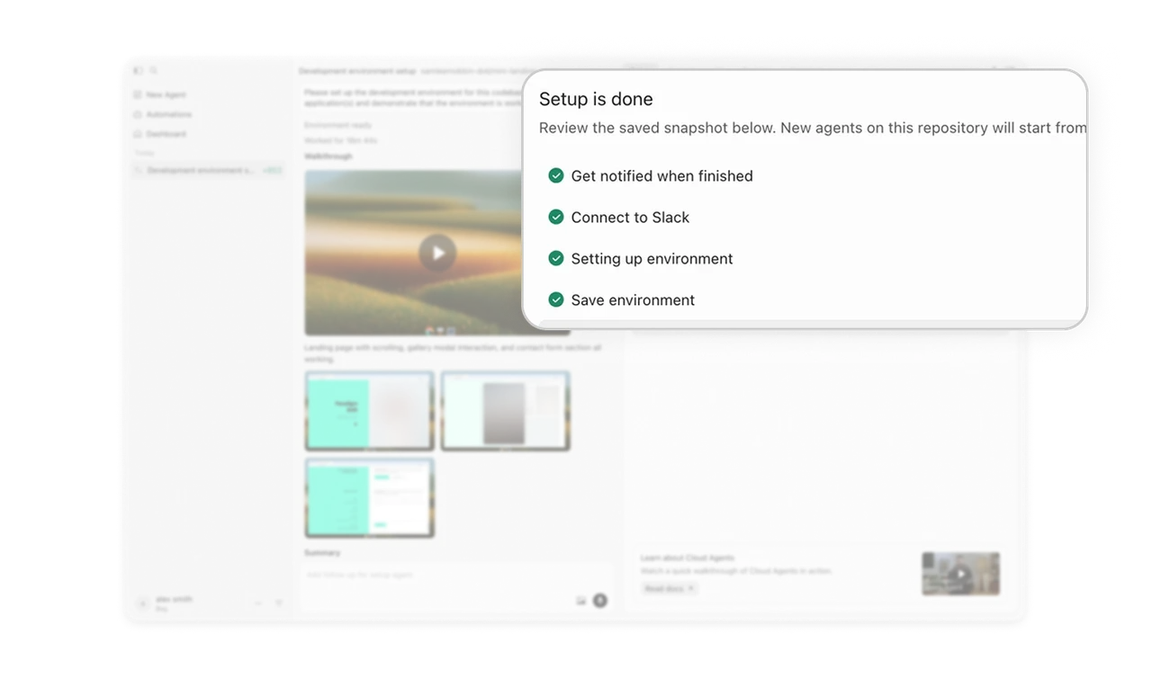 Setup checklist breaks complex onboarding into completable chunks
