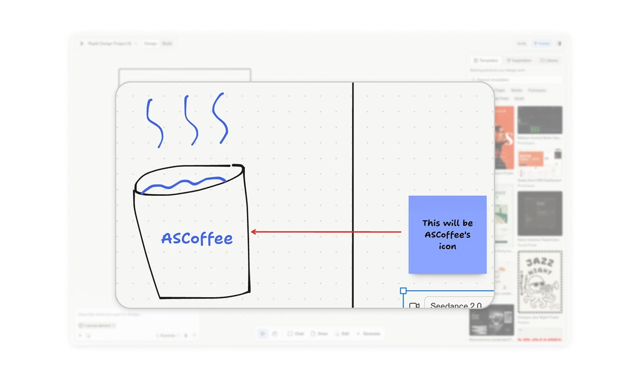 Let sketches and annotations express intent