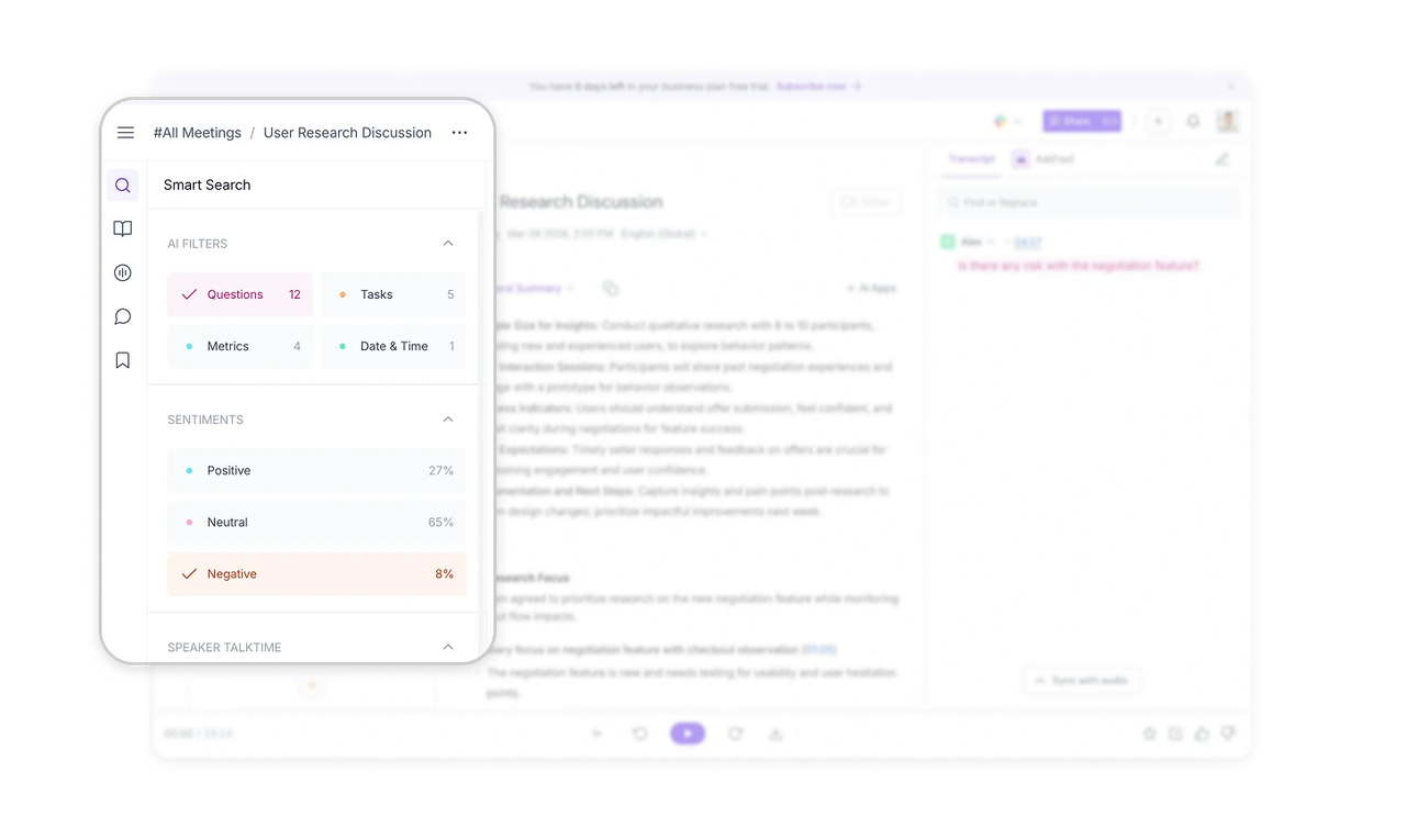 Turn meeting insights into navigable evidence