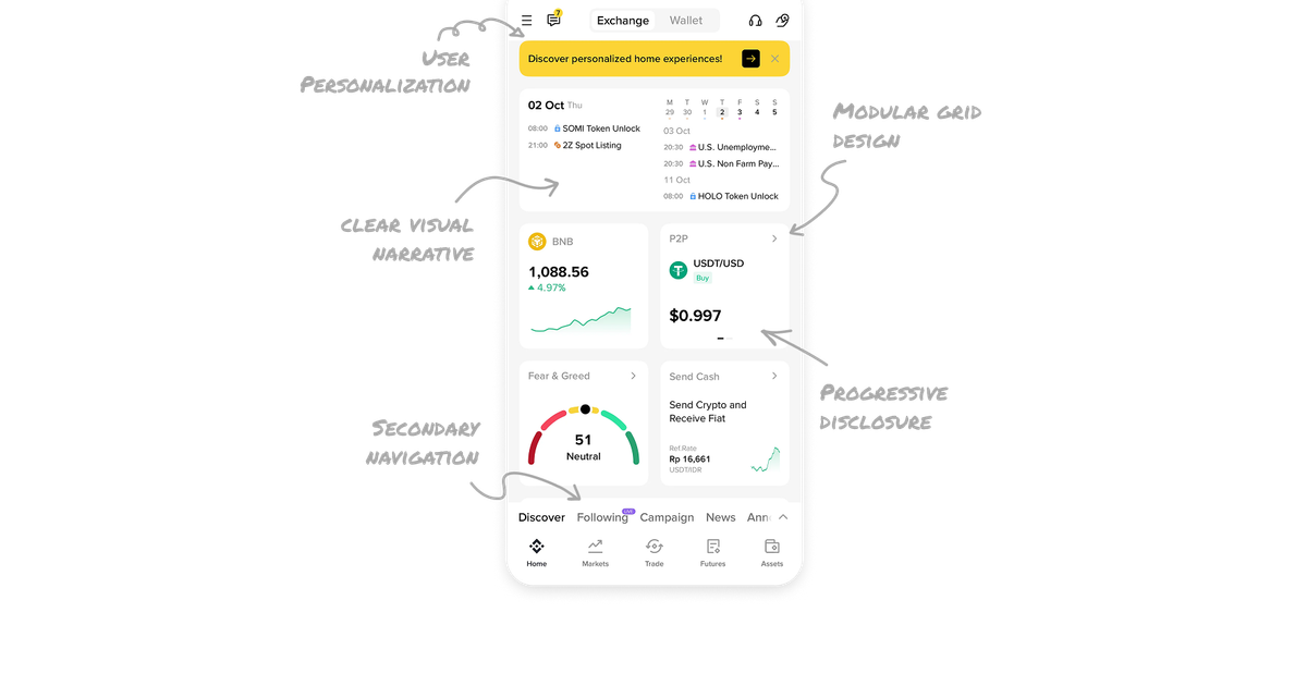 Binance Task Binance Home Dashboard UI UX Lessons for Designers