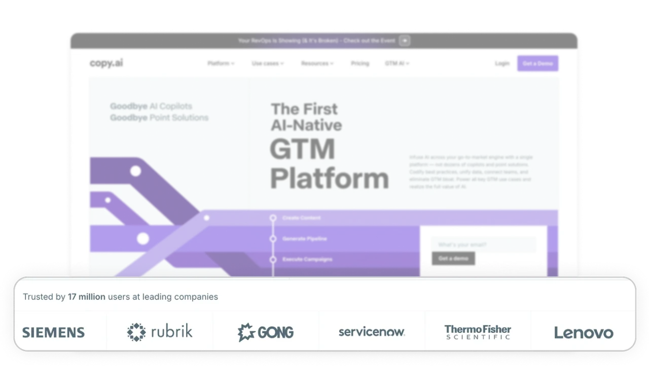 Social proof appears before users even scroll