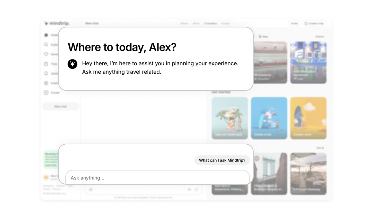Onboarding through an empty state