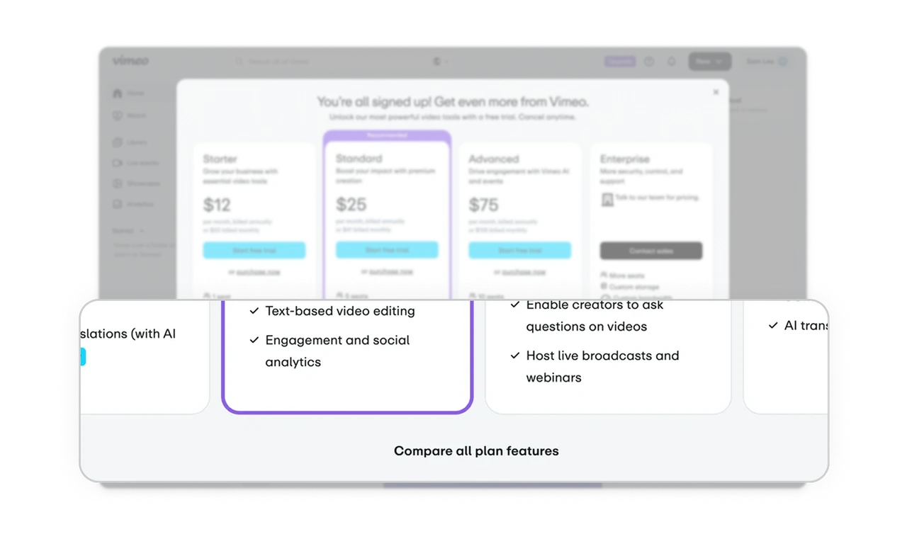 Progressive feature disclosure strategy