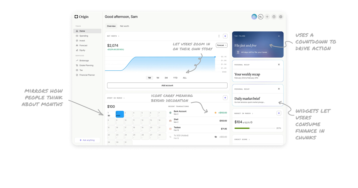 5 UX Lessons From Origin's Financial Dashboard UI