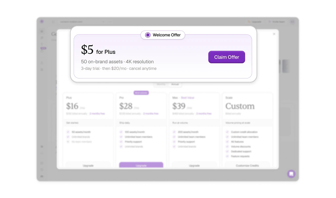 The trial offer is its own card, with the after-price stated upfront
