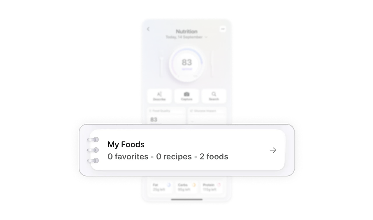 Diary-style food log boosts familiarity