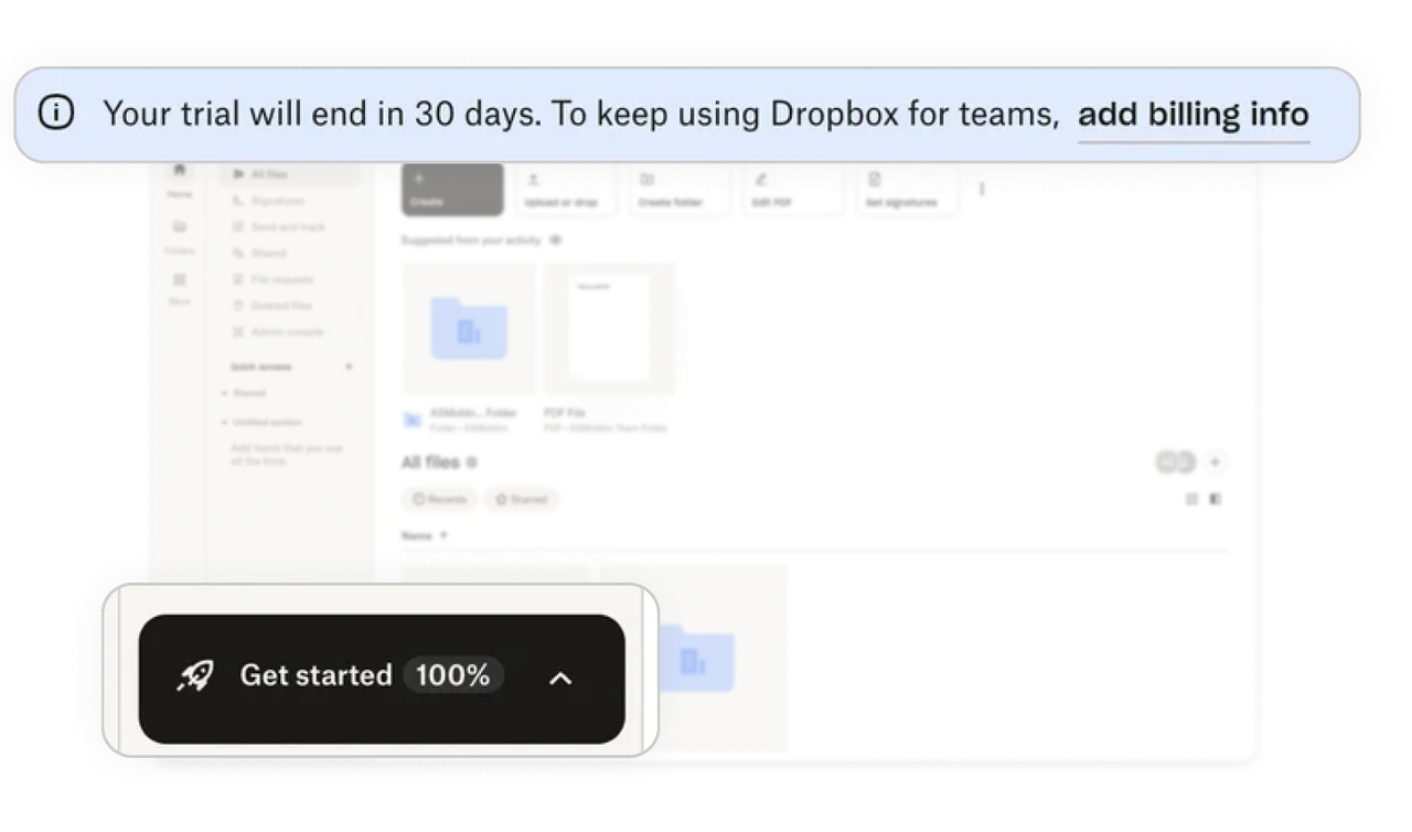Supporting UI elements enhance trust and onboarding