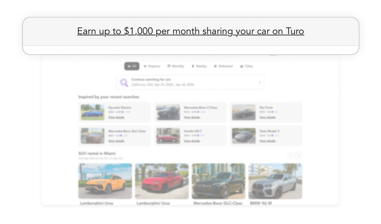 Supply-side banner recruits without disrupting renters