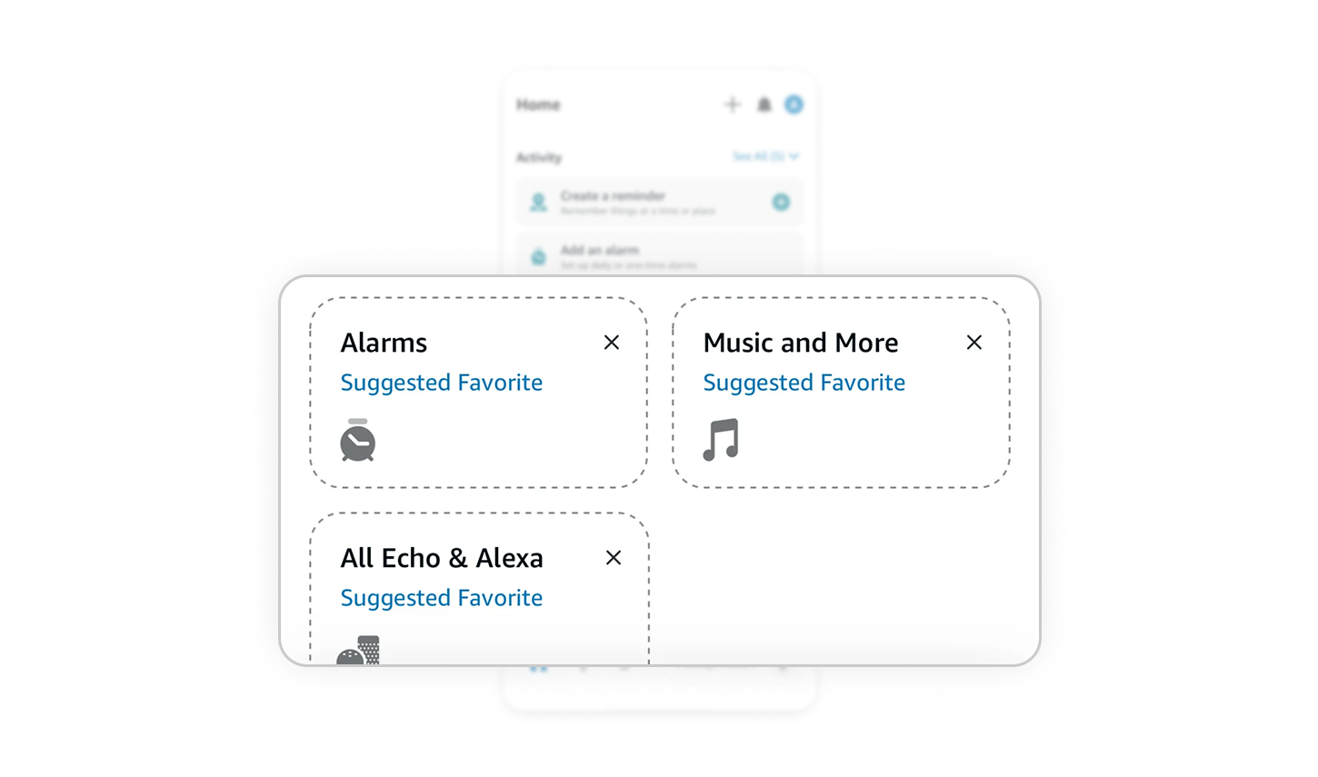 Smart suggestions with user control
