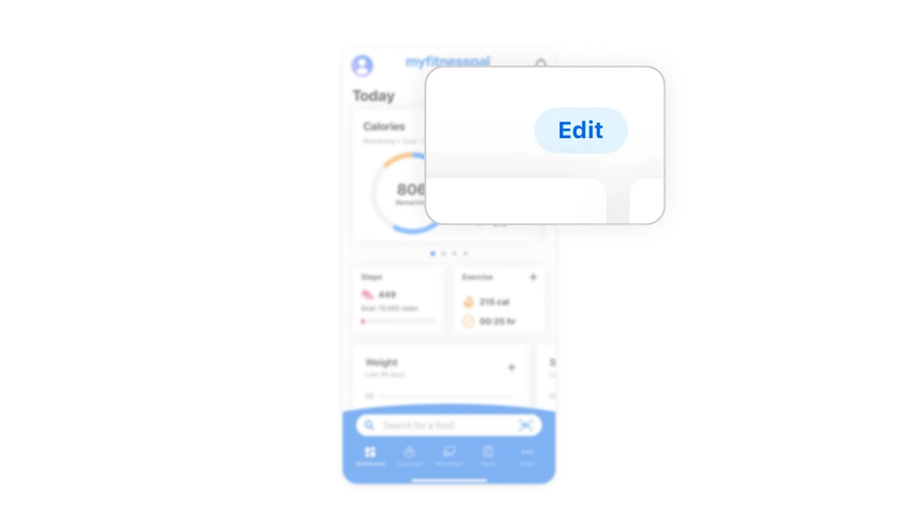 Personalization through dashboard editing
