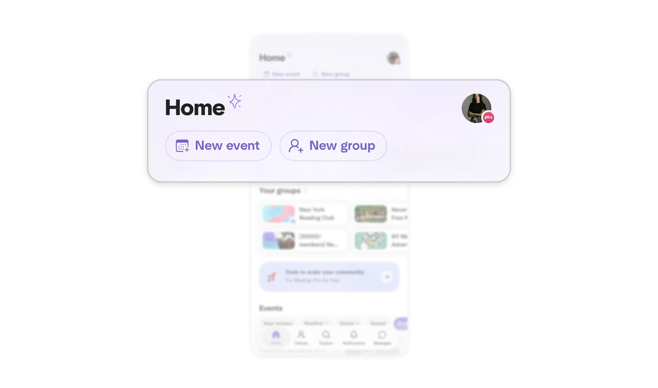 Creation pills sit above your own content, recruiting hosts first