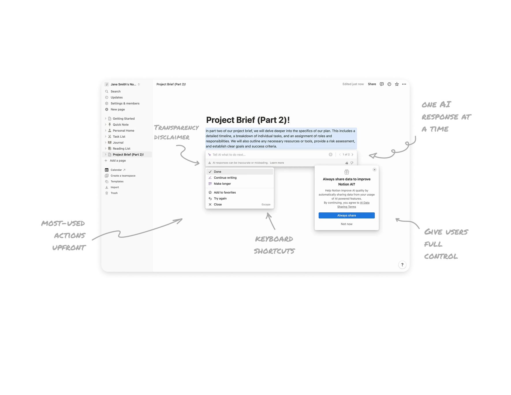 Notion AI Prompting