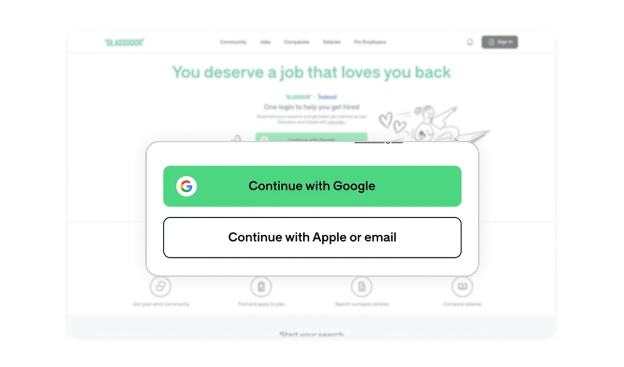 SSO first, email second reduces login drop-off