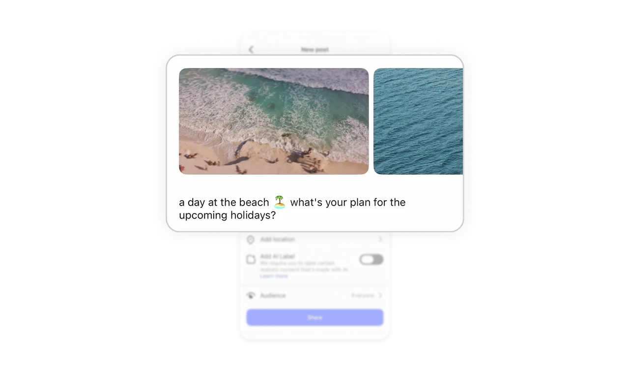 Live preview reduces posting anxiety
