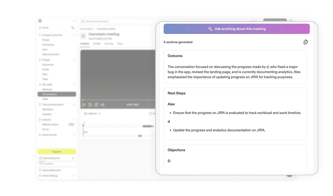 AI generates the four sections users always need
