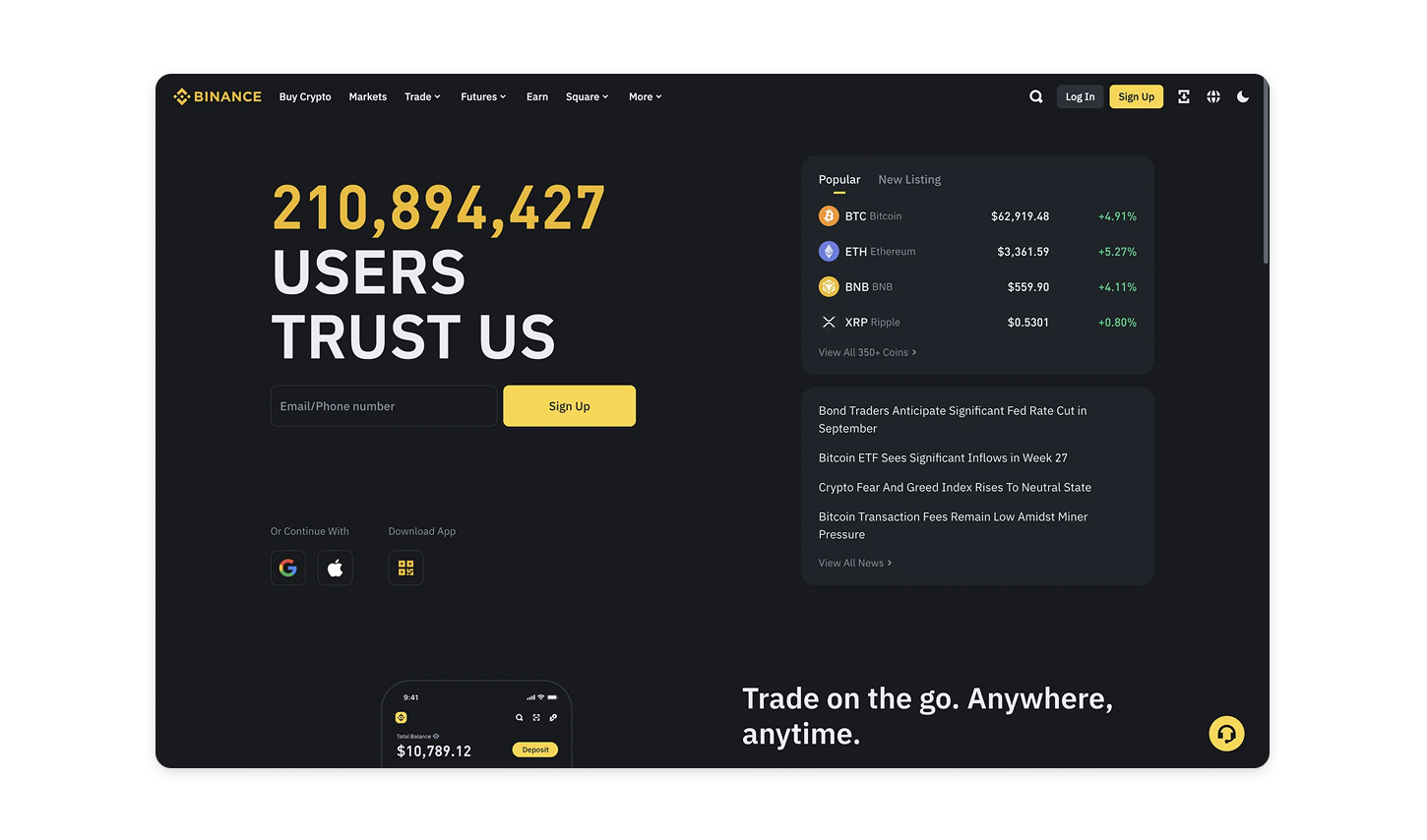 Minimal layout with strong visual hierarchy