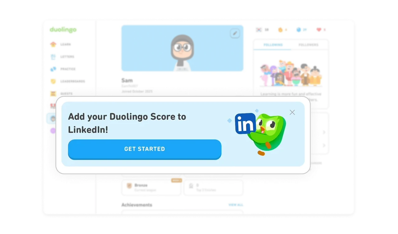 Smart cross-promotion through social proof