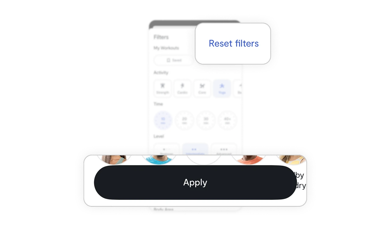 Smart placement of  actions