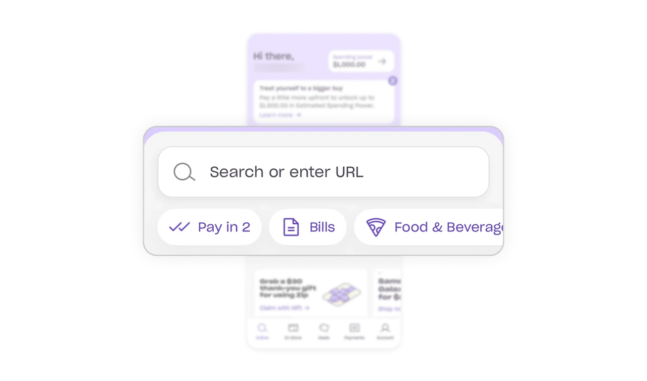 One input accepts both search terms and direct URLs