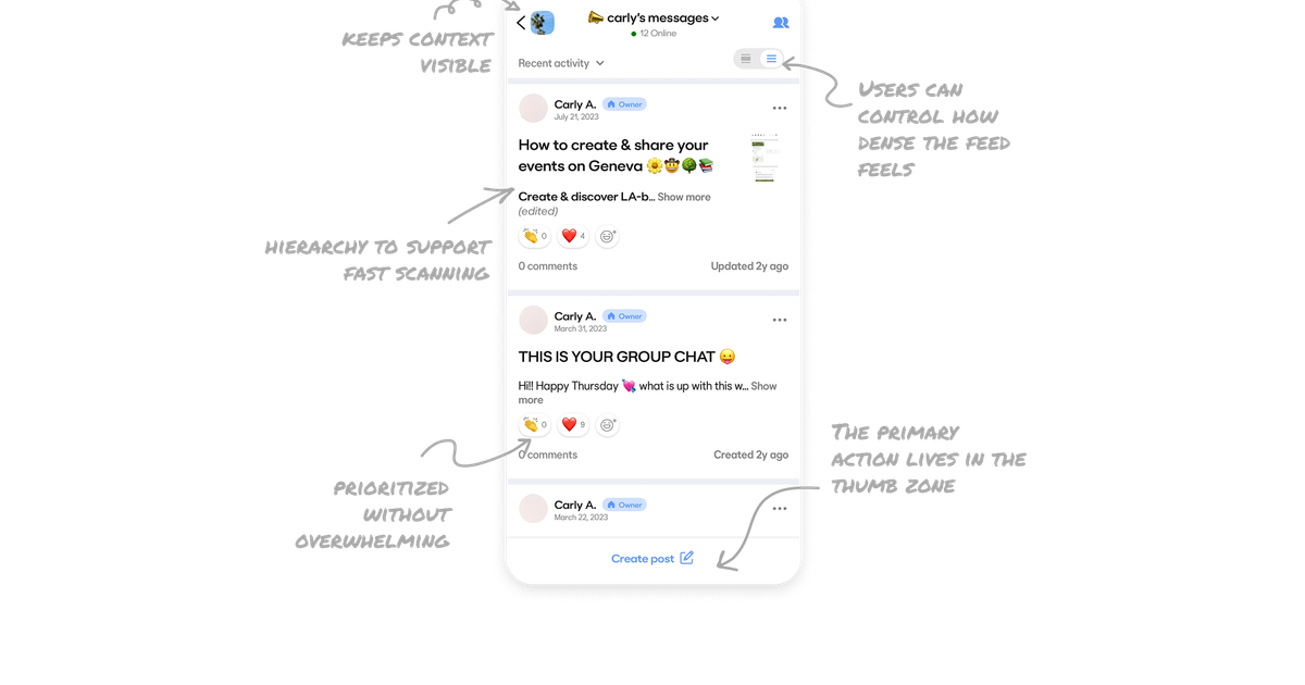 BFF Activity Feed UI UX Design Breakdown