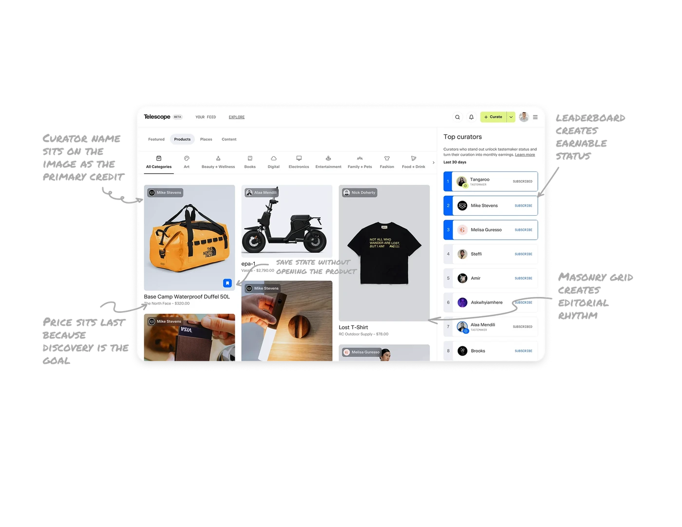 Product Discovery Feed