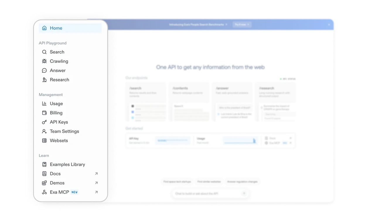 Navigation is structured around user intent