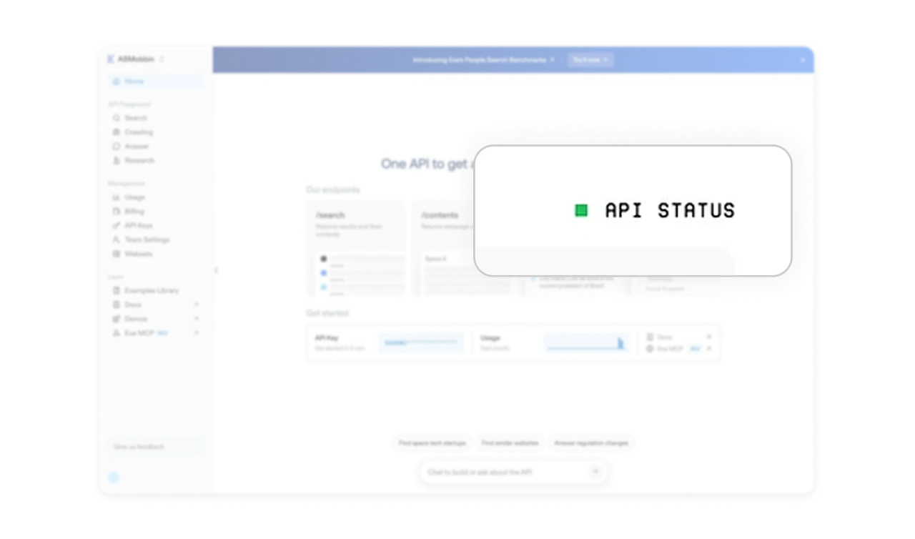 System health is visible without demanding attention
