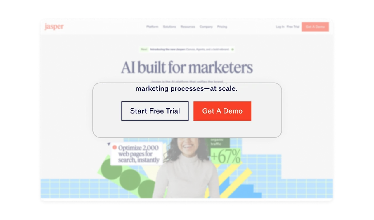 Clear primary and secondary CTAs