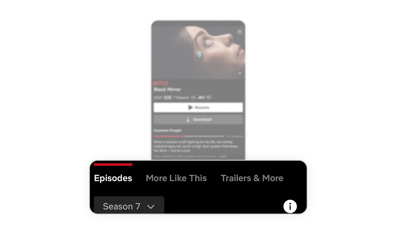 Tabs mirror the user's natural decision order