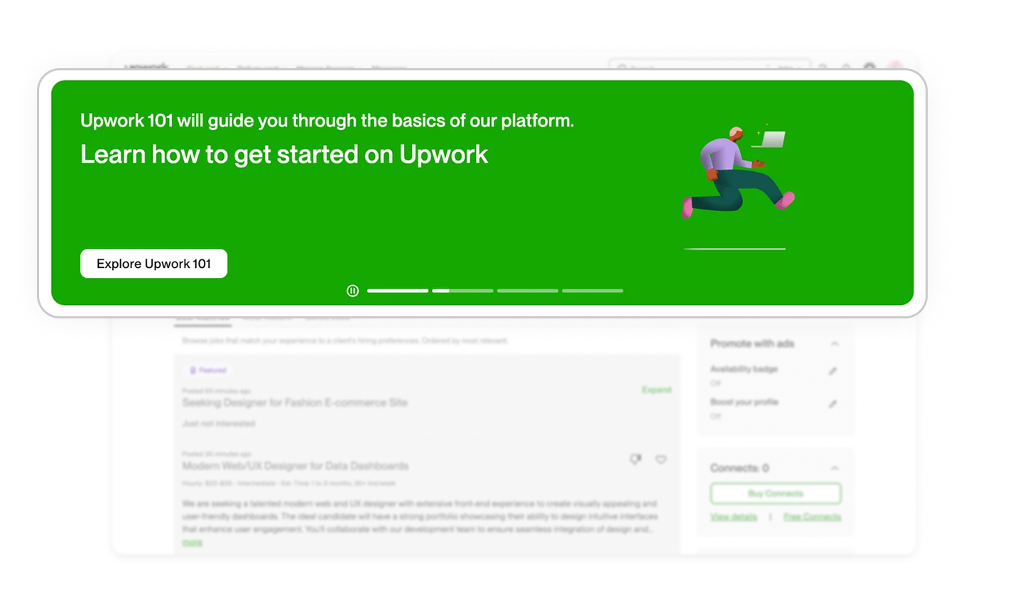 On-platform learning banner boosts onboarding success