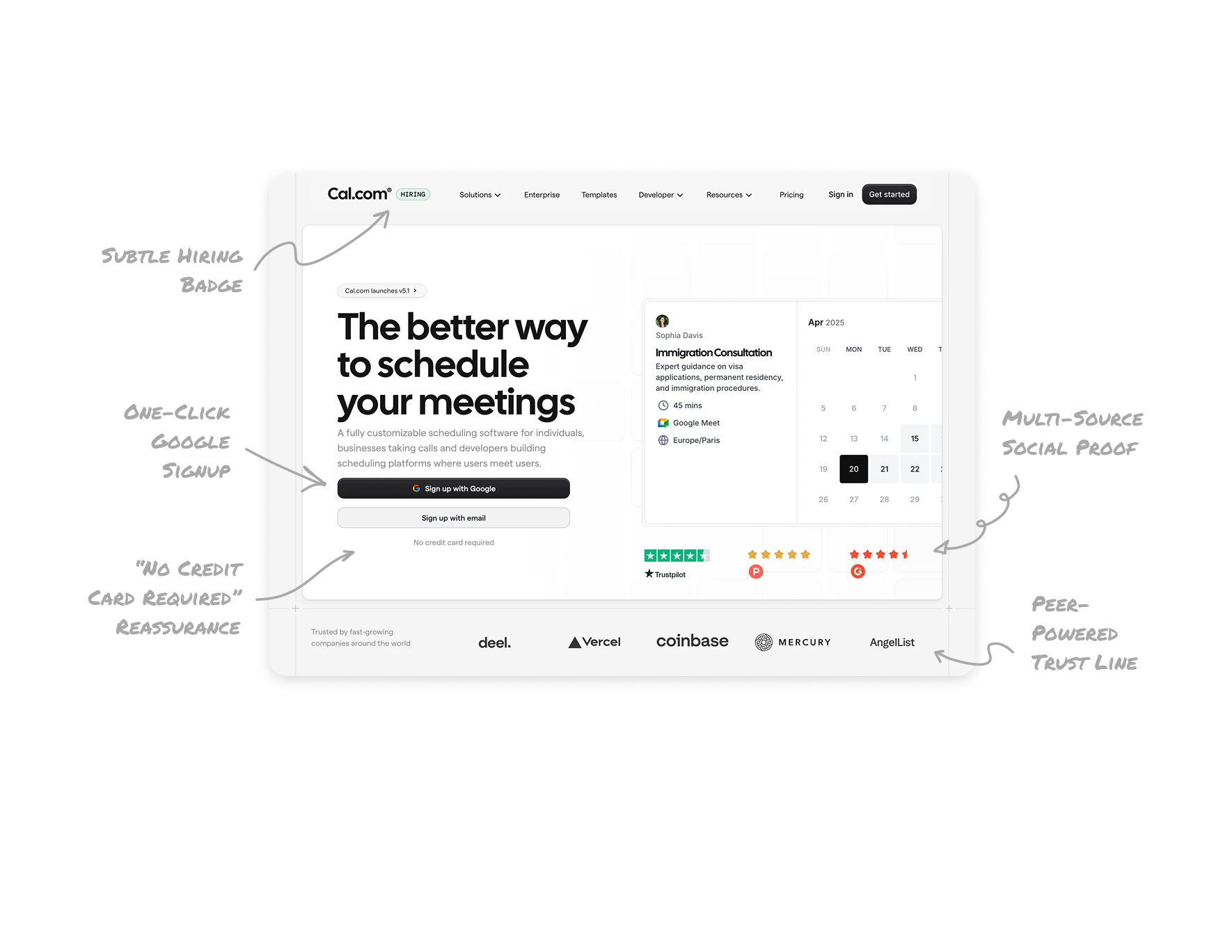 Calcom Marketing Landing Page