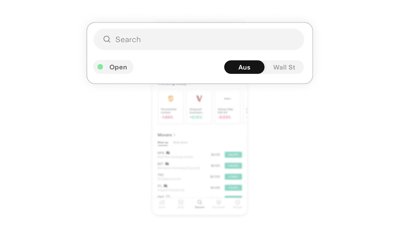Market status + region toggle reduce cognitive friction