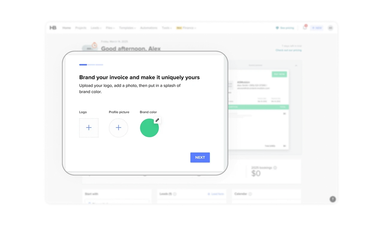 Progressive Setup Indicator