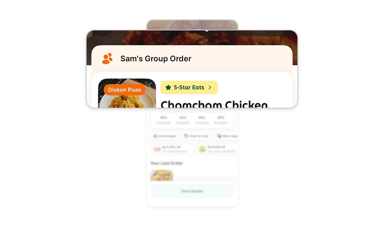 "Sam's Group Order" names the space after its host
