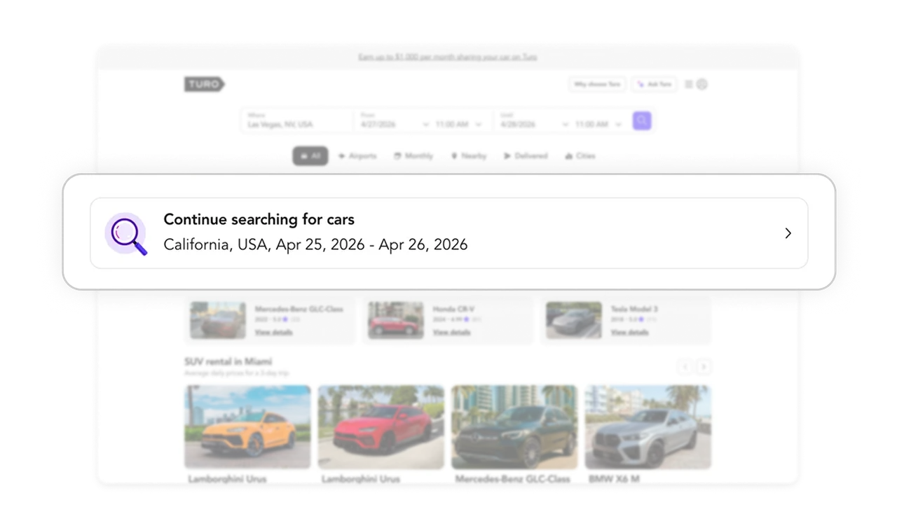 Resume-search card revives abandoned journeys