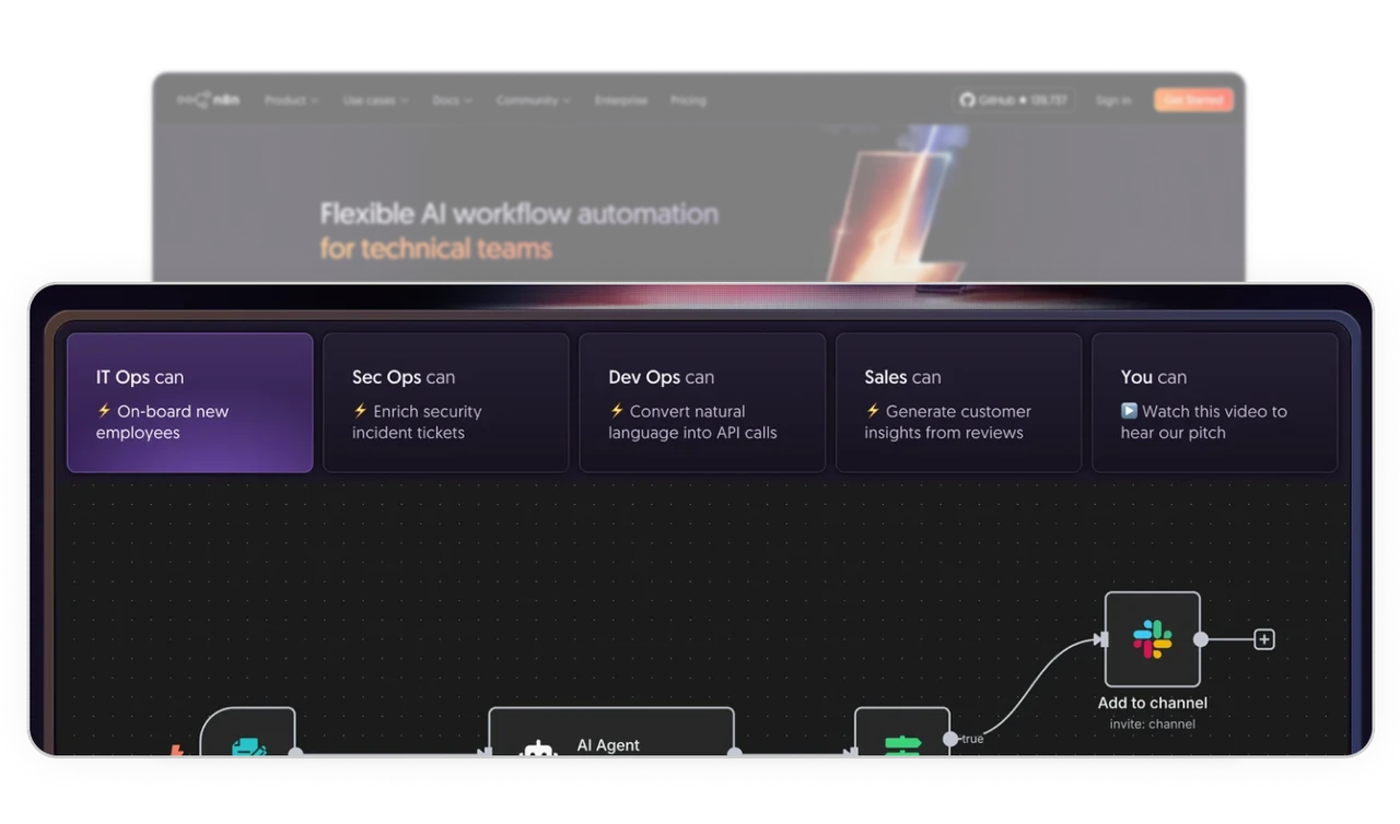 Use-case tiles show value by role