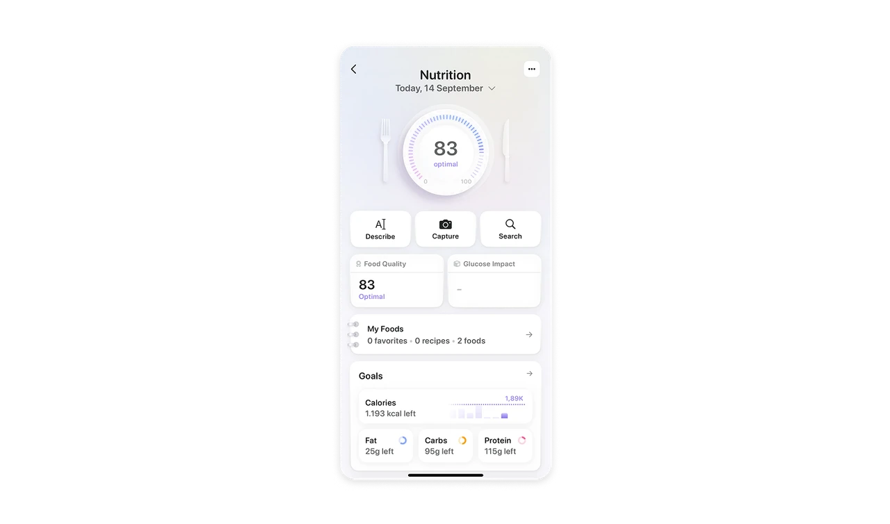 Calm aesthetics for data-heavy content