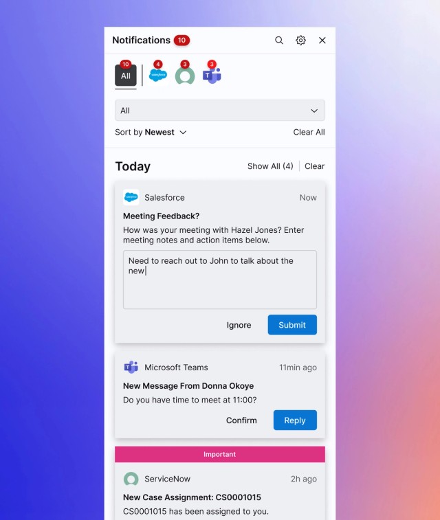 OpenFin Workspace Notification Center - Centralizing Notifications