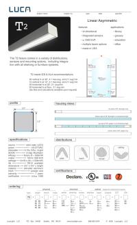 Luca T2 library stack light spec sheet