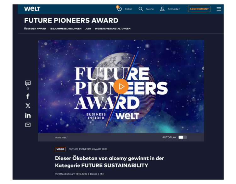 Future Pioneers Award winner: alcemy