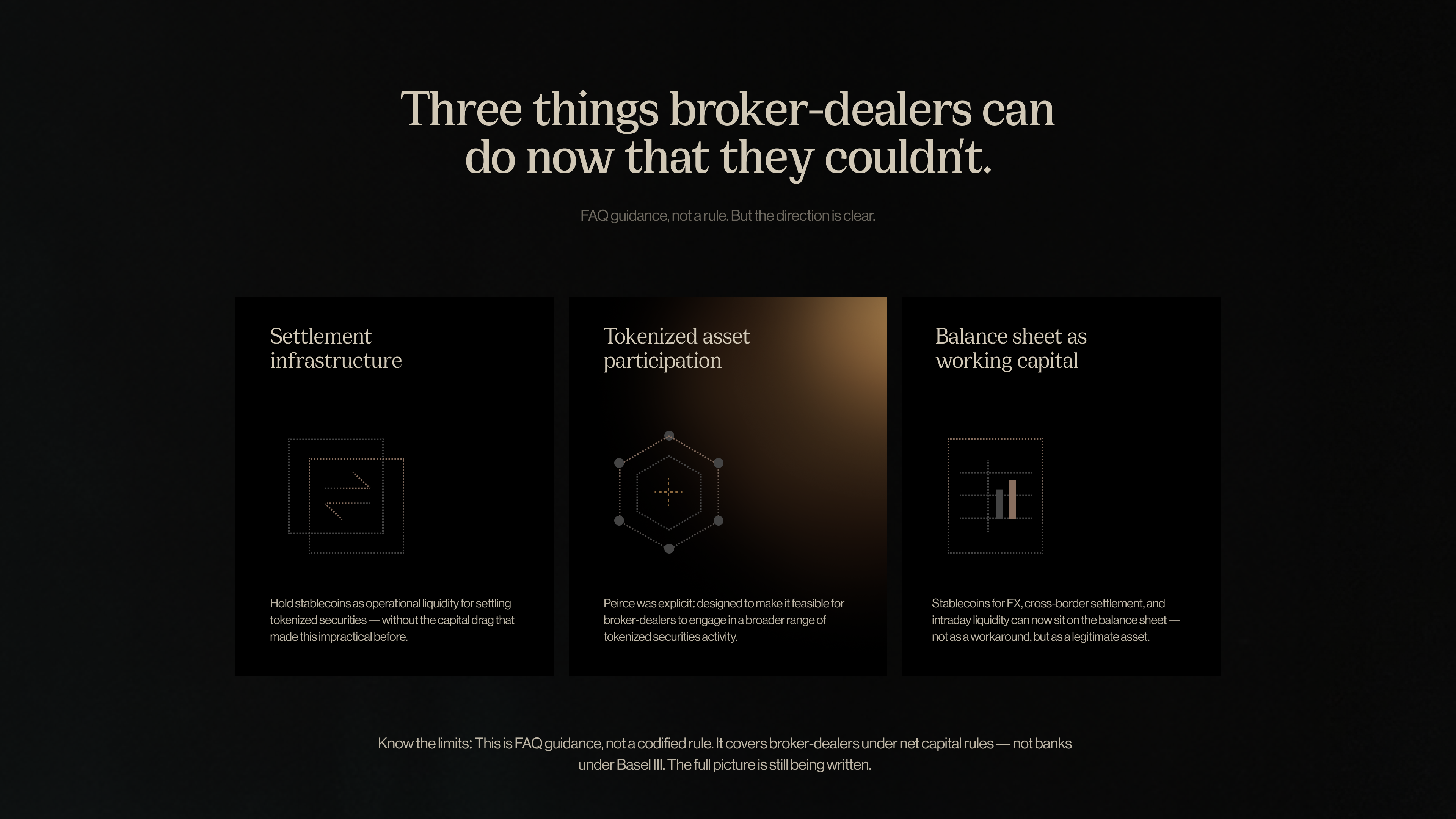 Three things broker-dealers can do now that they couldn't
