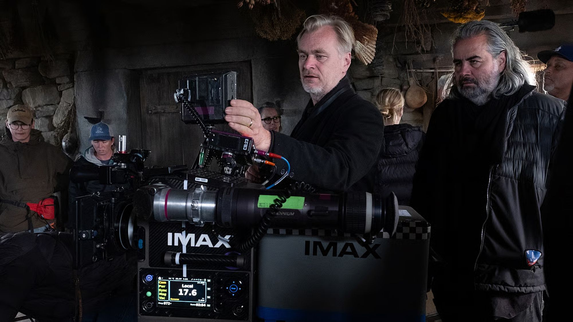 Chris Nolan on the set of The Odyssey